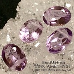 【1ct!!ホールあり宝石✧】ピンクアメシスト・宝石質AAAA＋ランク✧【不純物なし!! 宝石級の美しさ✧】縦約７ｍｍ【１石】セット【ブラジル産】極上オーバルファセットカット✧