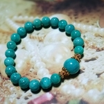 24kt gold plated✲ฺアマゾナイト☆希望１