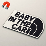 【マグネット】BABY IN CAR:レインボーデザイン