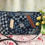 【値下げ】絣　パッチワーク　素敵なポシェット　１