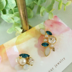 インディゴブルー♡イヤーカフ&ピアスセット