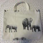 【SALE】レッスンバッグ（象・グレー）