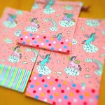 e様専用 コップ袋&ランチョンマットセット ユニコーン柄ピンク