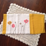 刺繍ブックカバー　『ポピー』 