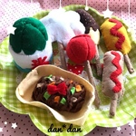 送料込 手作り♪　お祭りフード フェルトおままごと