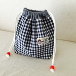 　シンプル　ネイビー系　インディアンのタグ