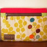 lita様オーダー品♪パッチワークとレザーアップリケの母子手帳ケース（B6サイズ）