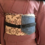 ポケット付き名古屋帯(ダマスク柄)