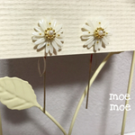 一輪のお花ピアス