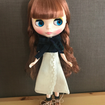 【送料無料】リカちゃん/ブライス ボウタイブラウス&スカートセット