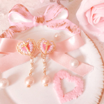 （現在イヤリングのみ販売）ラブクロス♡ピアスorイヤリング