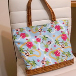 ★sale★ハワイアン＆バケット柄のマチ付きBAG
