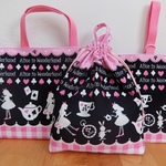 通園・通学3点セット＊ふしぎの国のアリス＊pink
