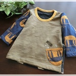 【80size】ロングＴシャツ☆ナマケモノ柄