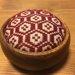 こぎん刺し ピンクッション（赤色）38