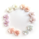 パステルポピーピアス(イヤリング)＊受注生産＊
