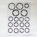かわいい街並みサークル　レジン封入用フィルム