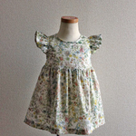 p様専用ページ＊こども服＊フリル袖ワンピース＊リバティwild flower