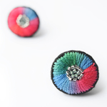 ＜Stella～遊び好きの星～＞刺繍ピアス◎シロップカラーの星◎2way★ロングポスト/アレルギー対応変更可能