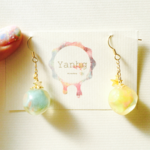 ✳︎受注発注✳︎星あんの水饅頭ゆらゆらピアス