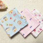 ♡キッズガーゼハンカチ、三枚セット♡