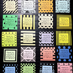 カラフルシリーズ サンキューカード手書き風