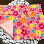 ランチョンマット(36.5×48.5)【クレヨンＦｌｏｗｅｒ☆ピンク】