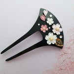 桜花爛漫かんざし ＊つまみ細工＊