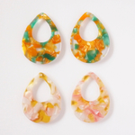 1穴【4個】Drop Acryl  plate＊雫型アクリルプレート