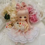 ～ミニチュア＊ドールハウス＊スイーツset*ミニスウィーツドール*オビツ11*～