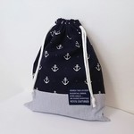 no様ご予約品　イカリのお着替え袋(持ち手付き)