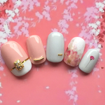 【送料無料＊再1】桜ネイルチップ