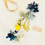 ★ハーフサイズ ハーバリウム花材キット yellow roses+blue