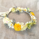 brilliant yellow 花かんむり（wide）キッズ・ベビー ラッピング無料