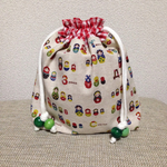 レトロポップ巾着(マトリョシカ)