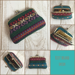 b★m…様専用ページ  グァテマラ 刺繍 ビンテージ生地 2way mini親子がま口
