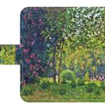 新品送料無料 iPhoneケース 手帳型 モネ モンソー公園
