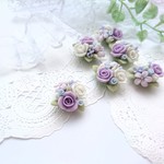 【PURPLE×BLUE＊樹脂粘土パーツ】