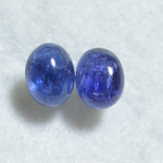 （１点もの）タンザナイトのスタッドピアス（9×7mm・チタンポスト）