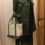 帆布のシンプルミニトートバッグ