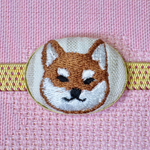 【再販】柴犬の刺繍帯留