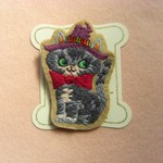 刺繍ブローチ　猫　＊アメショ　シルバー＊