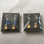 チェコビーズとお星さまのピアス