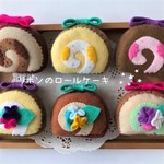 リボンのロールケーキ(オーダー制作)