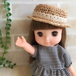 メルちゃん レミンちゃんソランちゃん カンカン帽＊