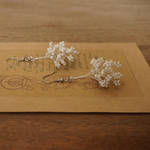 かすみ草ピアス**小枝アクセサリー 小枝ピアス ✿シルバー