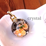 オルゴナイト☆oil.in★orange.choco★ネックレス