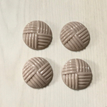 VINTAGE BEIGE ROUND DESIGN CABOCHON