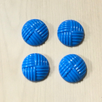 VINTAGE BLUE ROUND DESIGN CABOCHON
