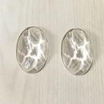 VINTAGE CLEAR OVAL FACETED CABOCHON